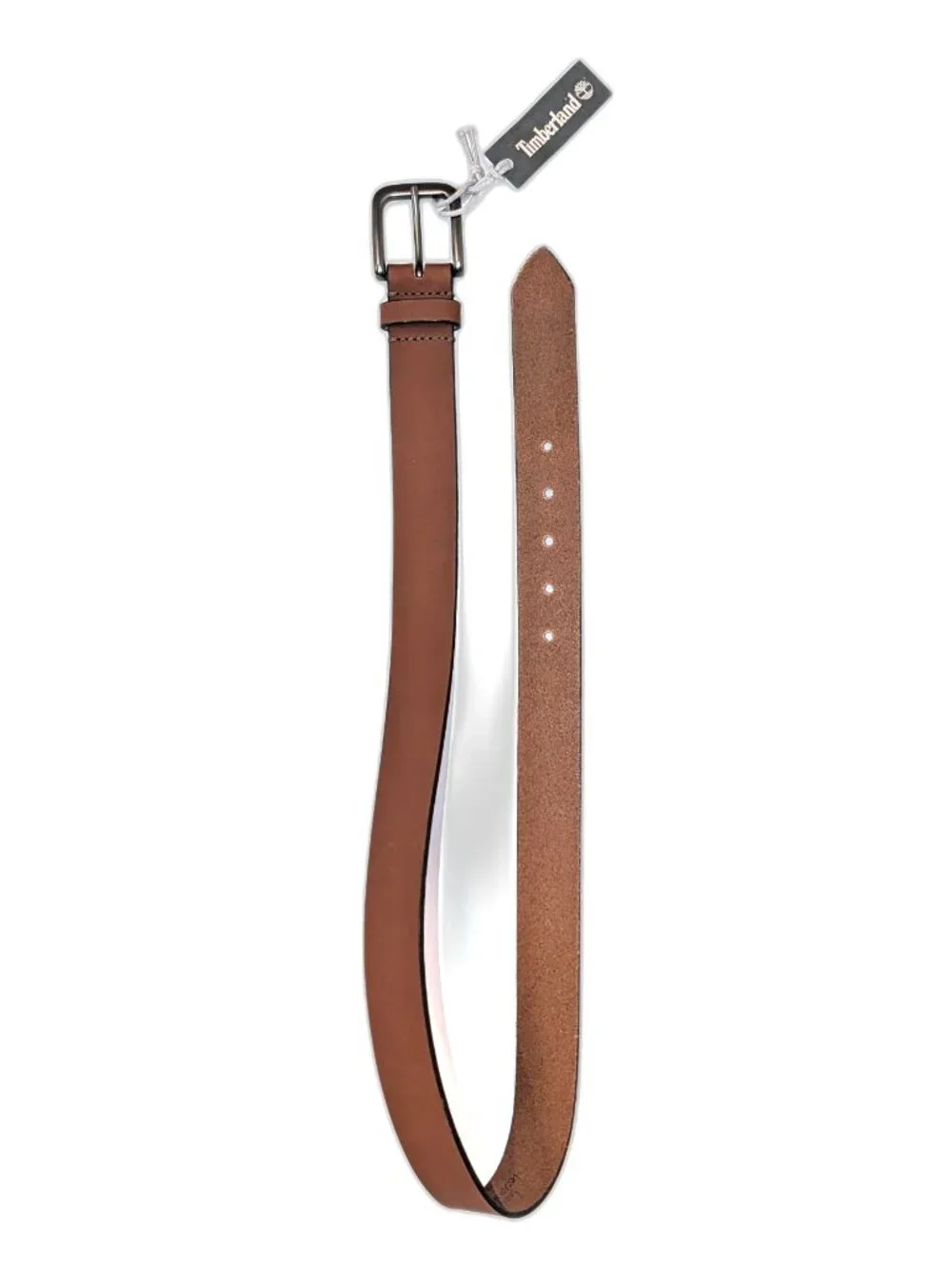 NWT Timberland Men's | Size 34 Genuine Leather Solid Brown Belt